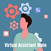 Virtual Assistant Male album cover Virtual Assistant Male album cover