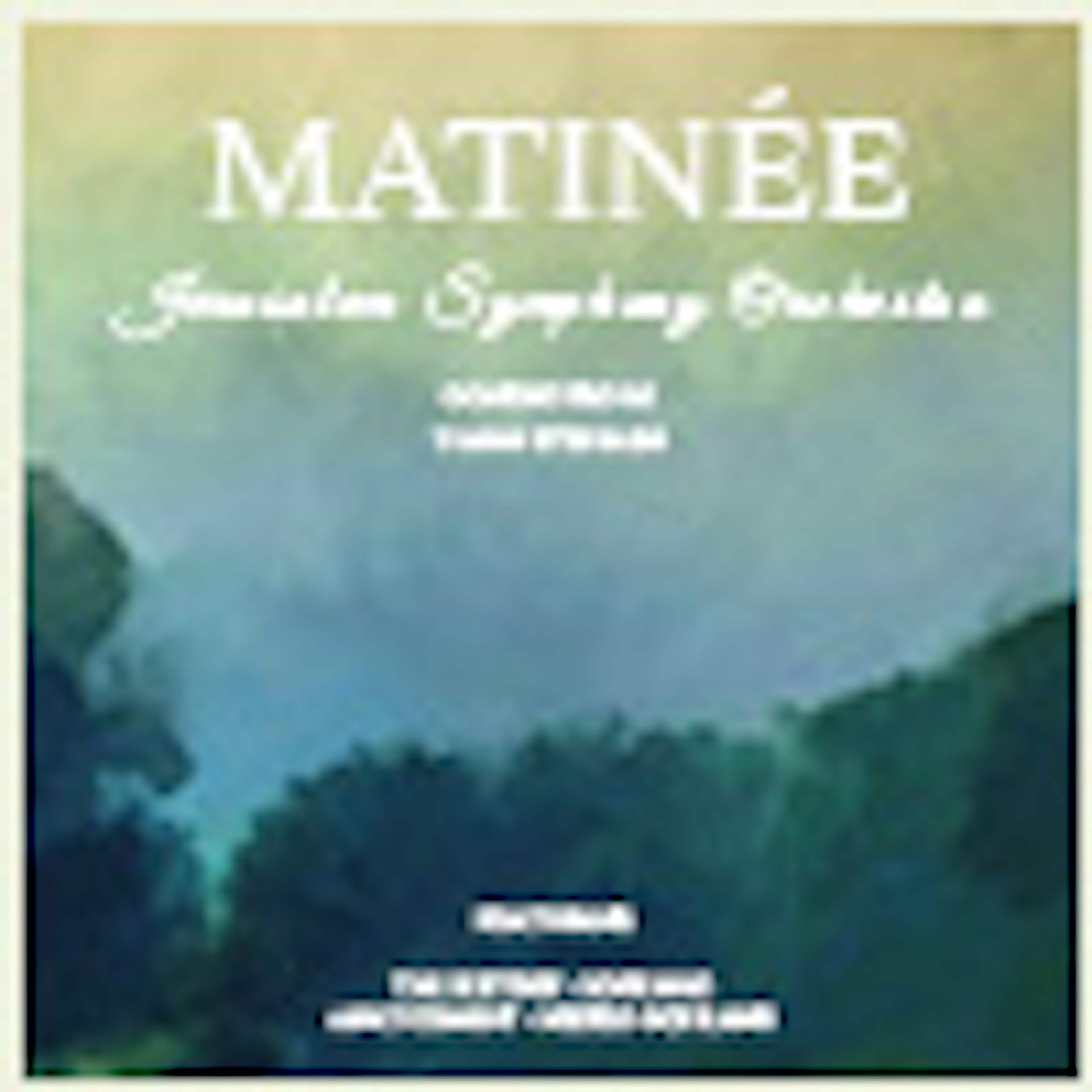 Matinée album cover